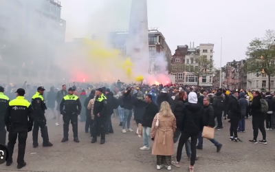 Hundreds of Jews Ambushed, Attacked in Amsterdam Pogrom